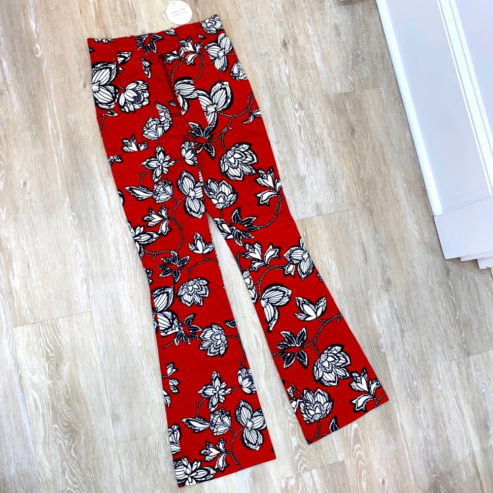 Finders Keepers Broadway Pant in Red Floral